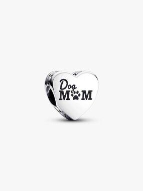 PandoraEngravable Dog Mom Heart Charm